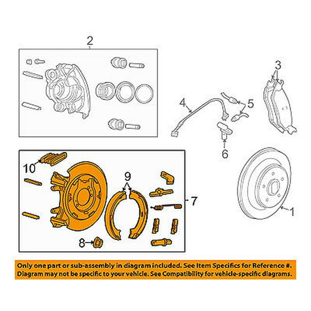 Genuine Chrysler 52129177AC Parking Brake Plate Genuine Chrysler 52129177AC Parking Brake Plate